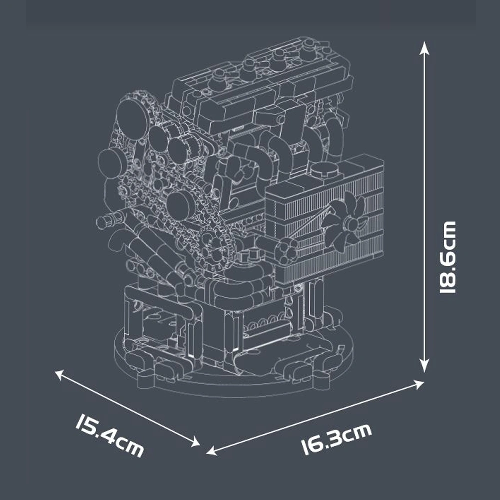 MouldKing 10235 L4 Engine Technic