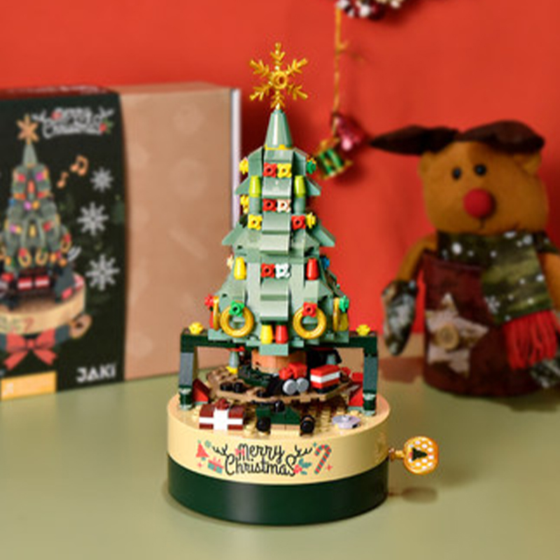 JAKI 1302 Christmas Gift Toys DIY Music Box Christmas Tree Music Box