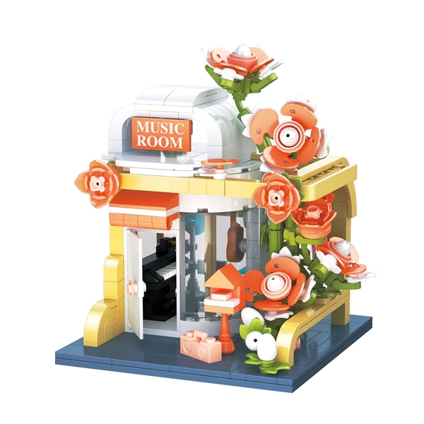 [Mini Micro Bricks] ZHEGAO Flower Hut Modular Buildings