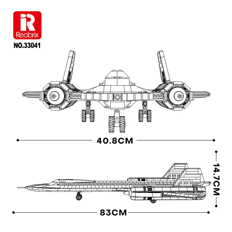 [Pre-sale] Reobrix 33041 SR-71 BLACKBIRD Military