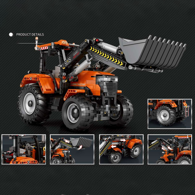 [With Motor] Reobrix 22024 Loading Tractor Technic
