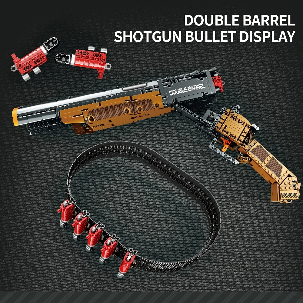 Reobrix 77028 Double-Barreled Shotgun Military