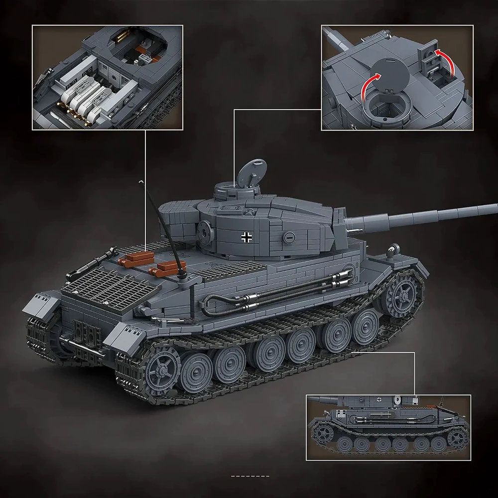 QUANGUAN 100308 Panzerkampfwagen VI Tiger(P) Tank Military