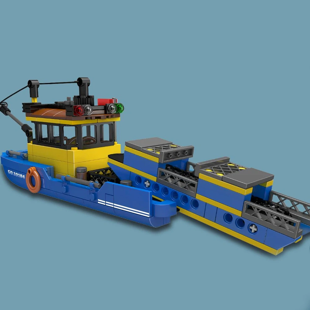 MouldKing 10184 Trash Collection Boat Technic