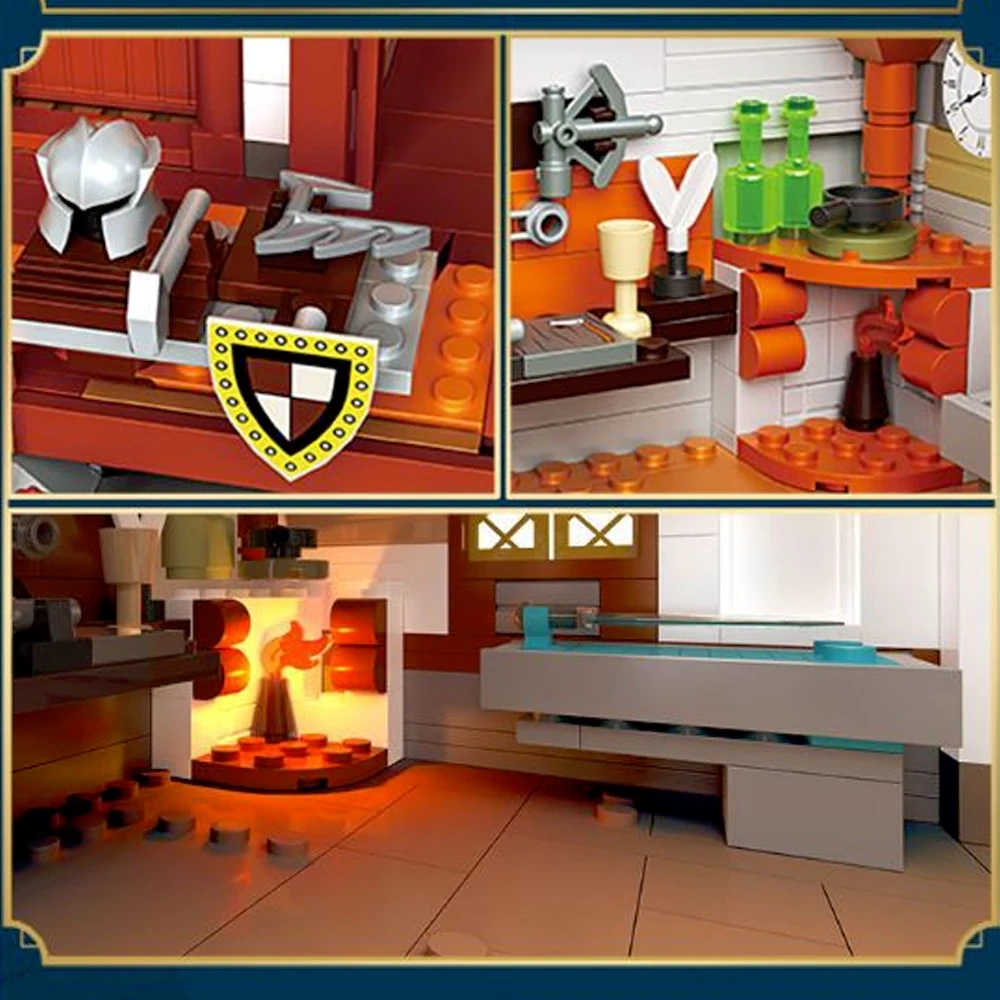 [Mini Micro Bricks] ZHEGAO Medieval Architecture Modular Buildings