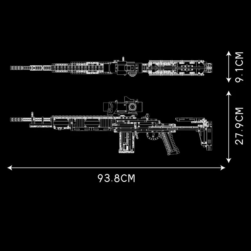 MouldKing 14026S MK14 Battle Rifle Military