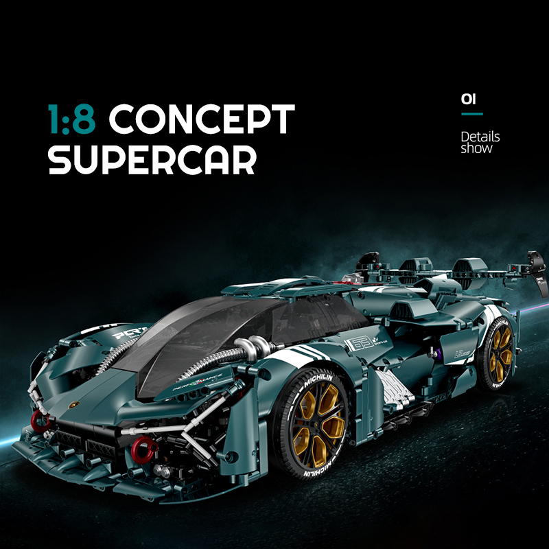 LEGO MOC GULY 10611 Lamborghini Terzo Millennium Concept Car Technic