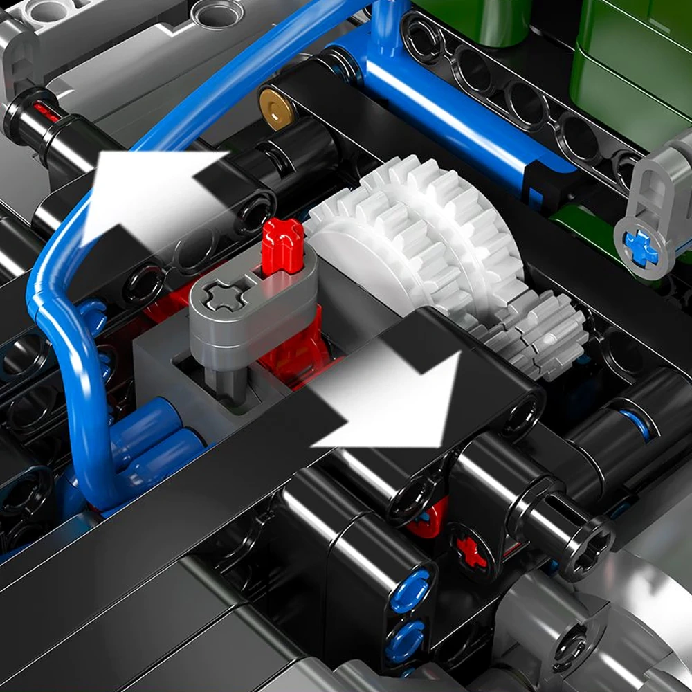 MouldKing 13202 No.K100 Aerodyne Tractor Truck Technic