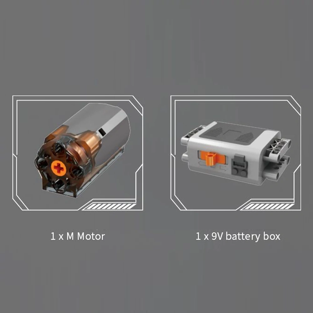 MouldKing 10226 FE Supercar V12 Engine Trensmission Technic