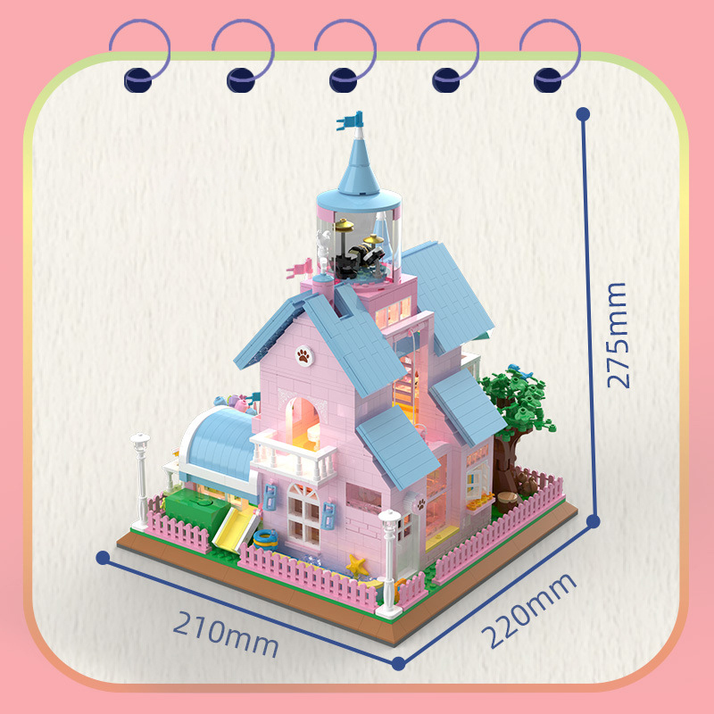 [Mini Micro Bricks] ZHEGAO 613002 Pink Castle Creator
