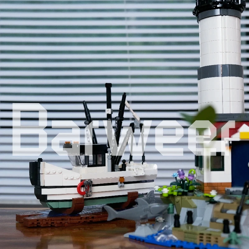 LEGO MOC Custom 92207 Lighthouses And Shrimp Boats Modular Buildings