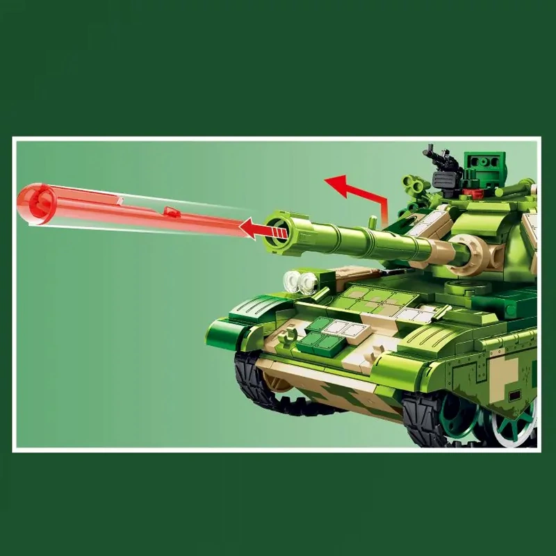 LEGO MOC SEMBO 203167 ZTZ-99A Main Battle Tank Military