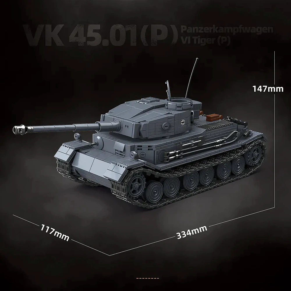 QUANGUAN 100308 Panzerkampfwagen VI Tiger(P) Tank Military