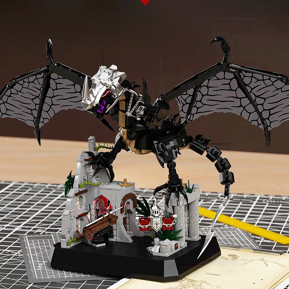 Black Dragon MOC Dinosaur LEGO Set Alternative