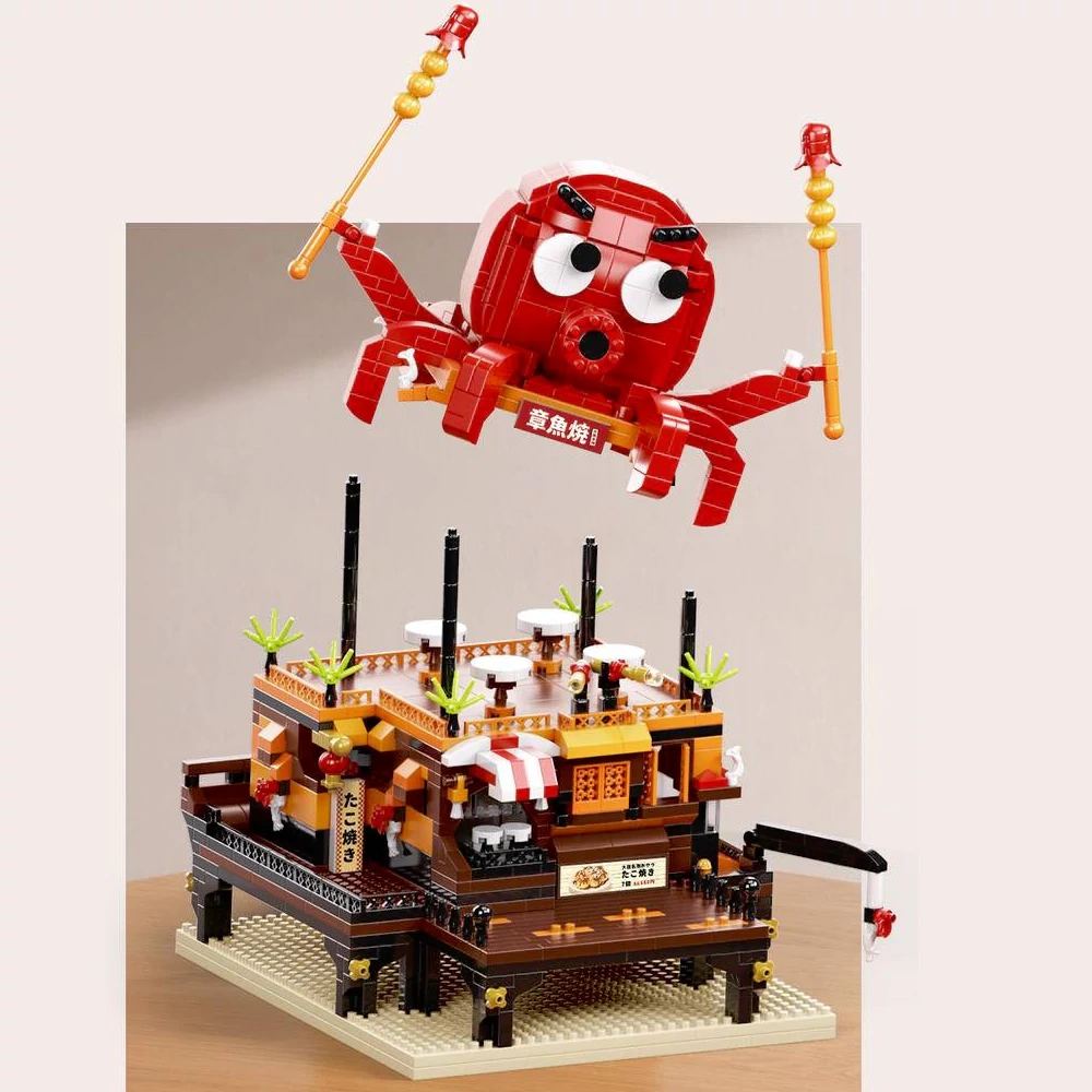 [Mini Micro Bricks] MOYU Cuisine Series Modular Buildings