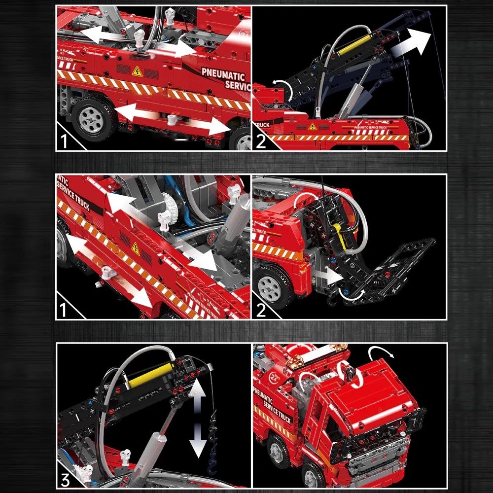 MouldKing 19017 Scania Air-Operated Rescue Truck Technic