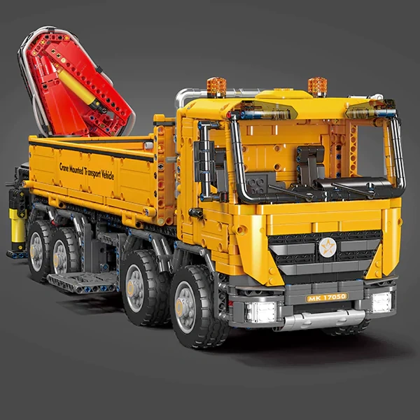 [With Motor] MouldKing 17050 Actros Self-Loading Crane Technic