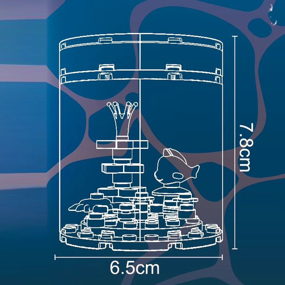 JIESTAR Marine Animal Bottle Ecological Fish Tank Creator Expert