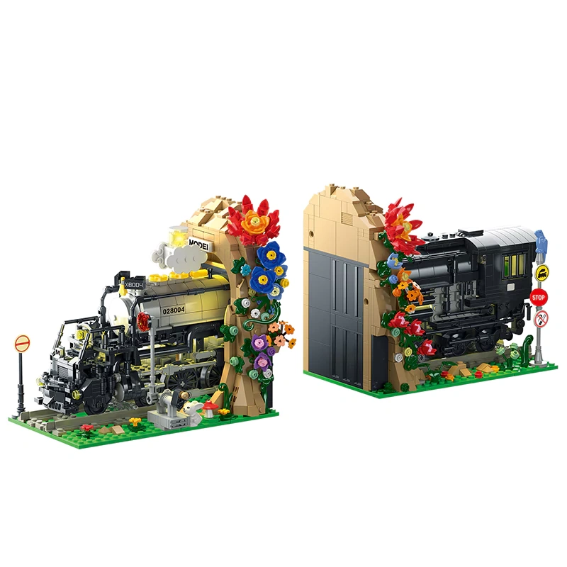 XMORK 028004 TRAIN BOOKEND Booknook Creator Expert