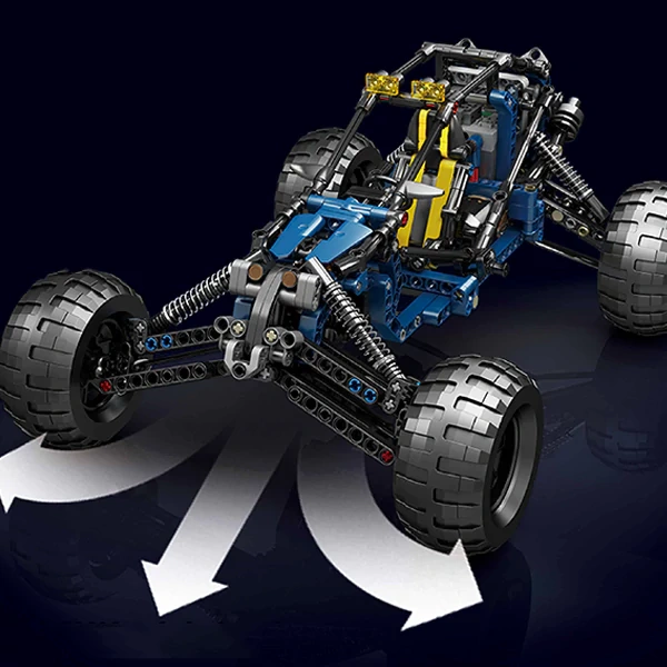 [With Motor] MouldKing 18018S Blue Lightning Buggy Technic