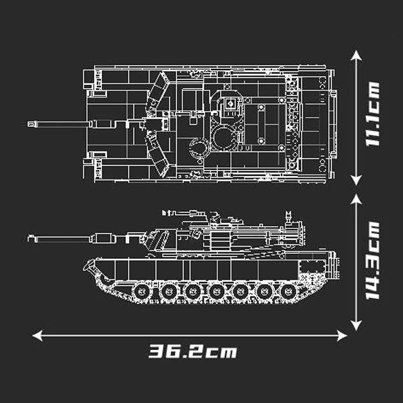 MouldKing 20033 MIN2 Battle Tank Military