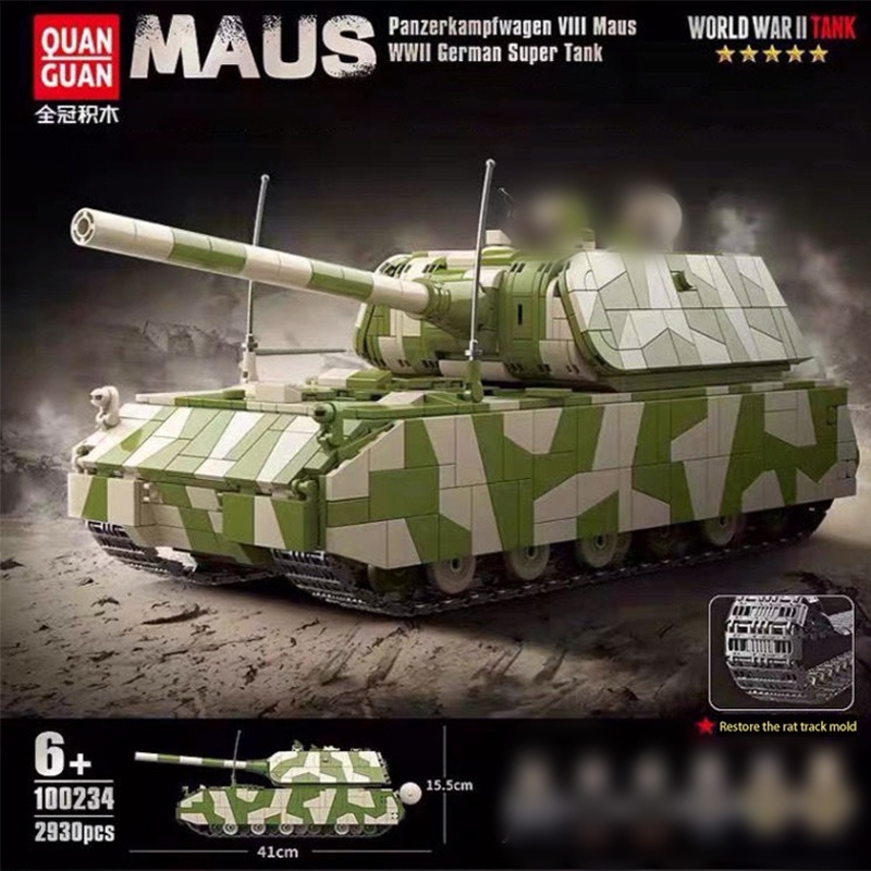 [Deal] QUANGUAN 100234 Panzerkampfwagen VIII Maus Military