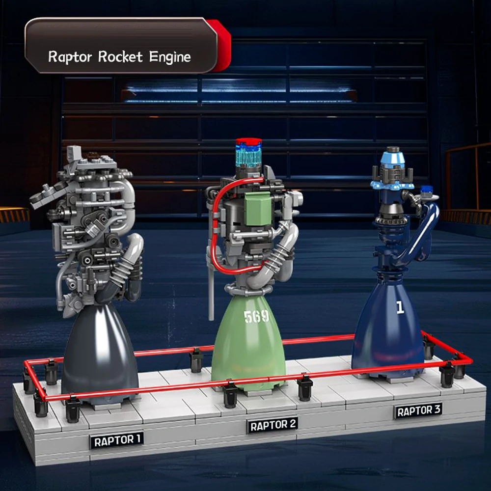 MouldKing 10247 Raptor Rocket Engine Technic