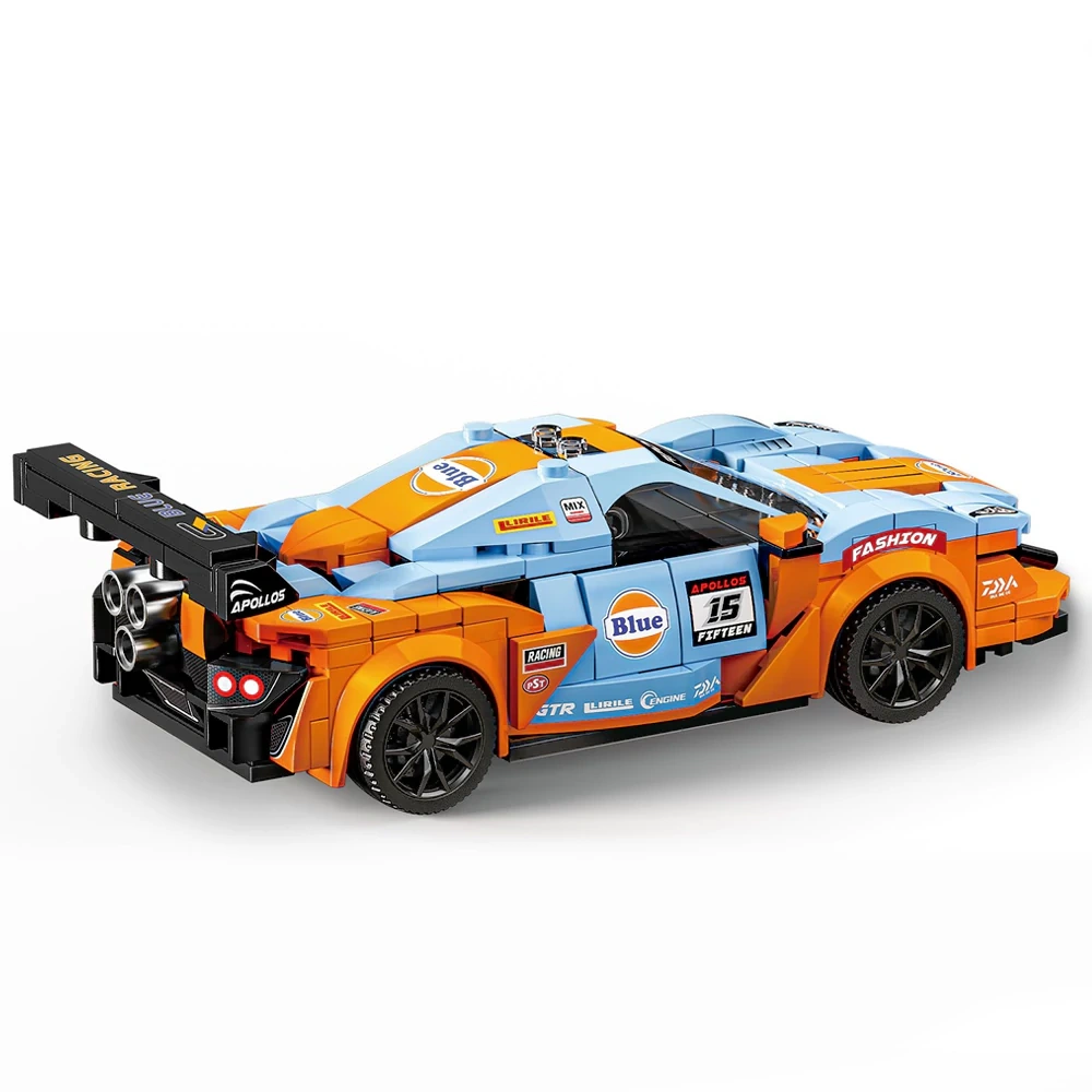 Leyi Eight Grid Racing Car Building block Cart Technic