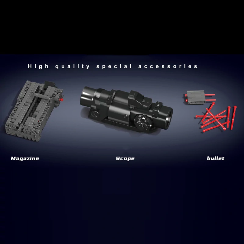 MouldKing 14026S MK14 Battle Rifle Military
