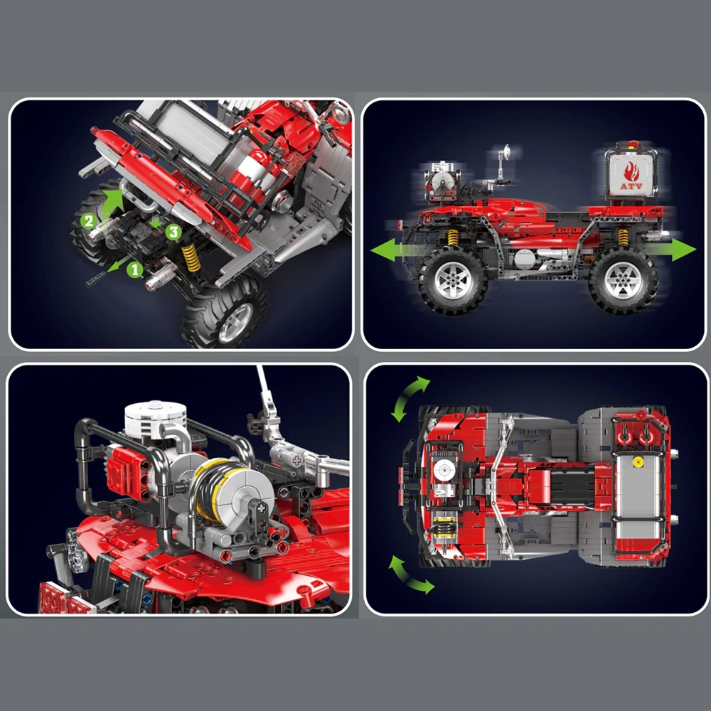 MouldKing 23003 ATV Firefighting Vehicle Technic