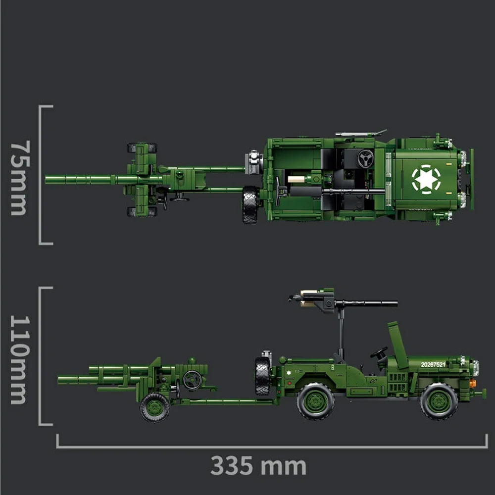 Leyi 66081 WILLYS JEEP Military