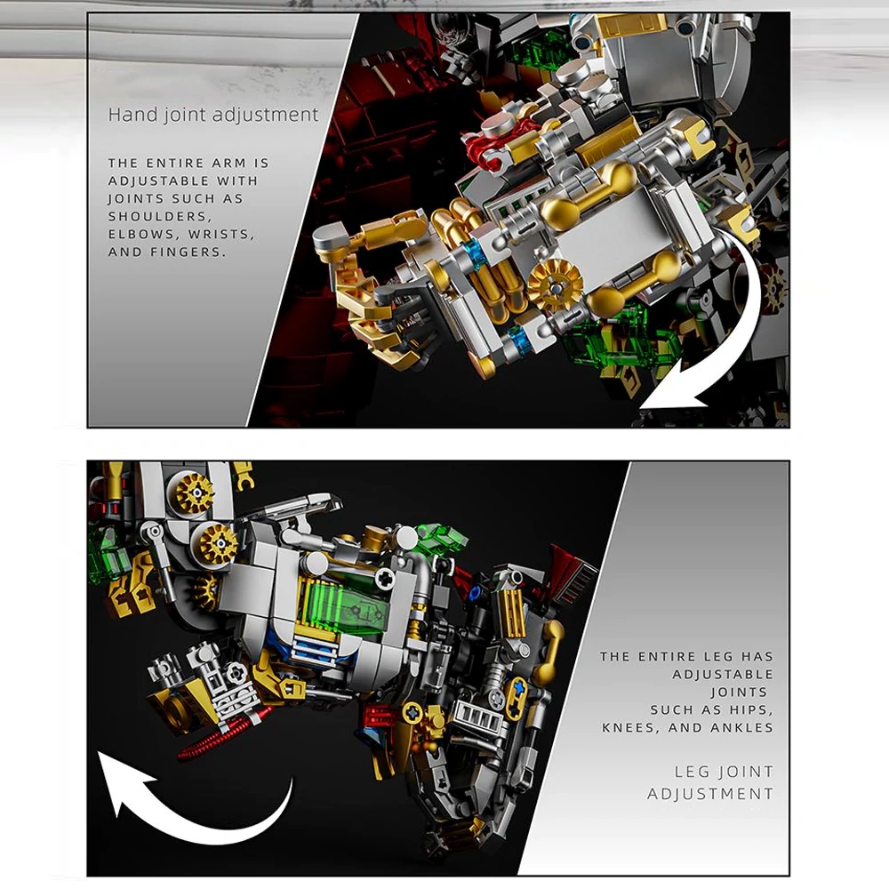 Leyi 76109 Semi Mechanical Hulkbuster Movie