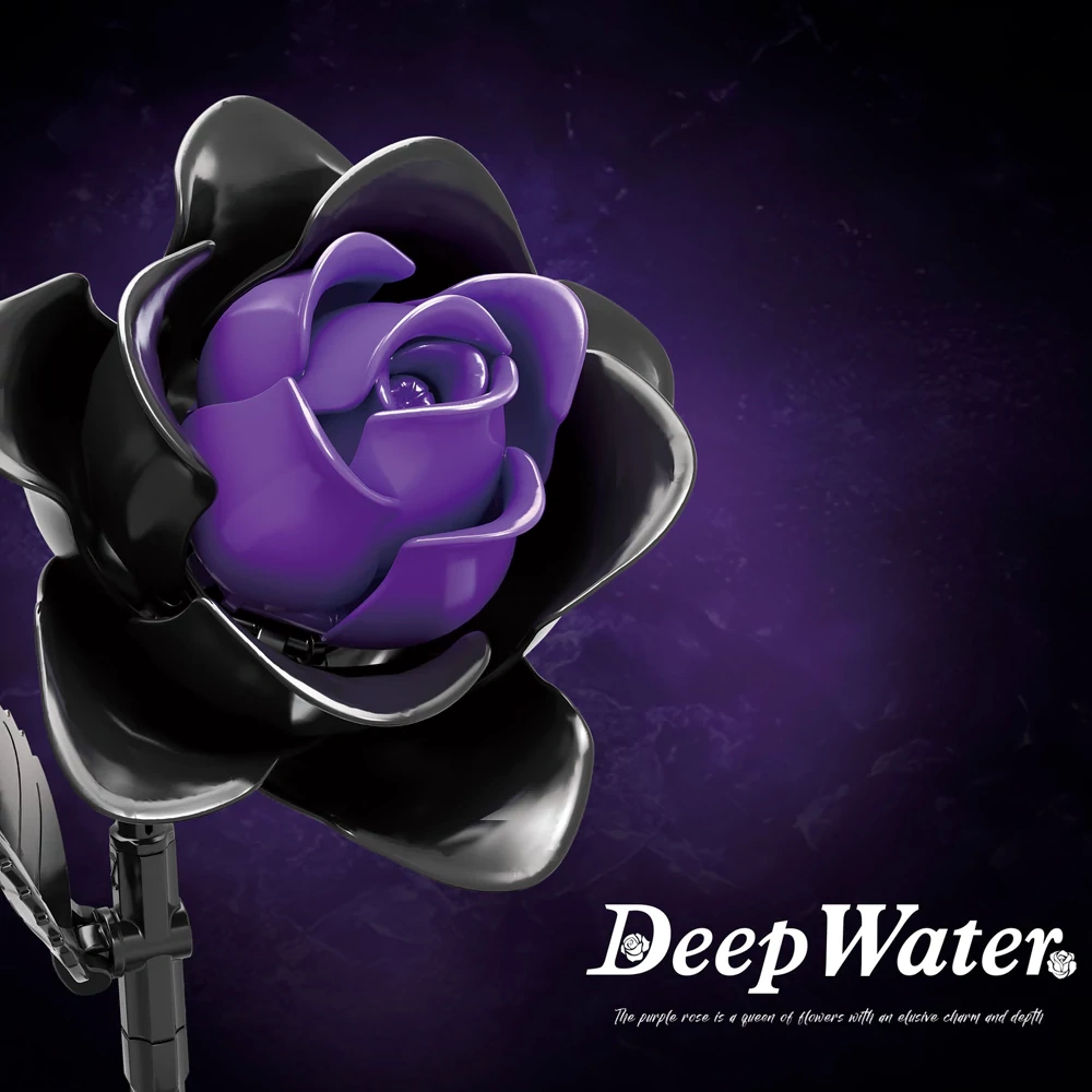 Custom KK20008 Deep Water Purple Rose Creator Expert