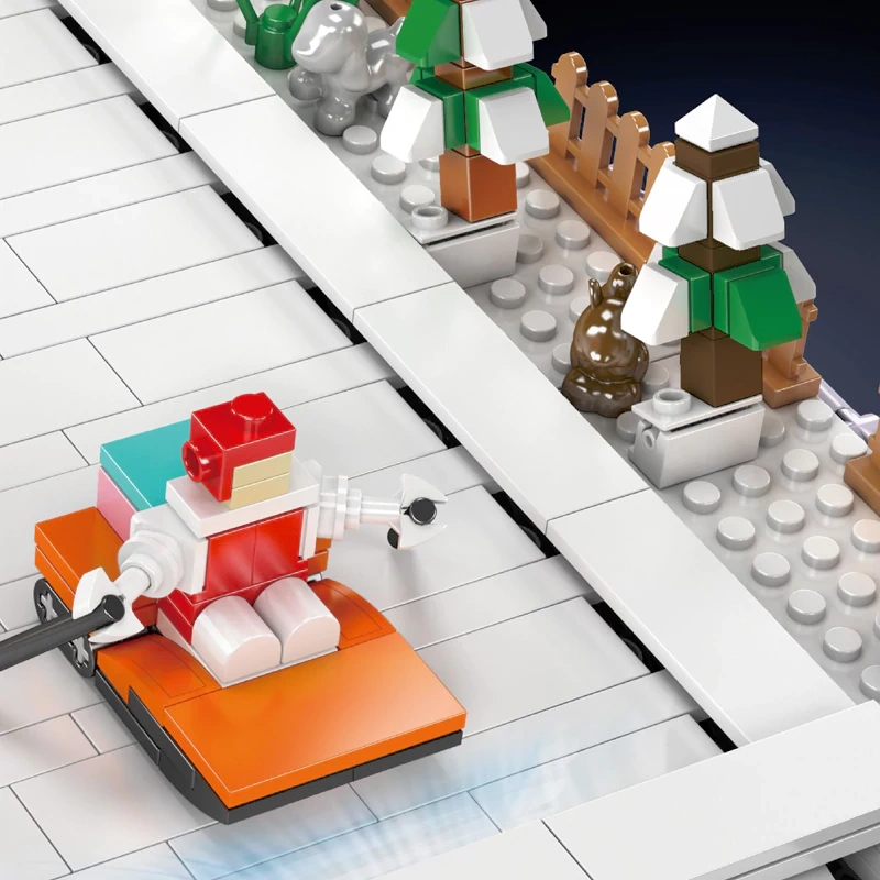 [With Motor] MouldKing 10158 Ski Resort Modular Buildings