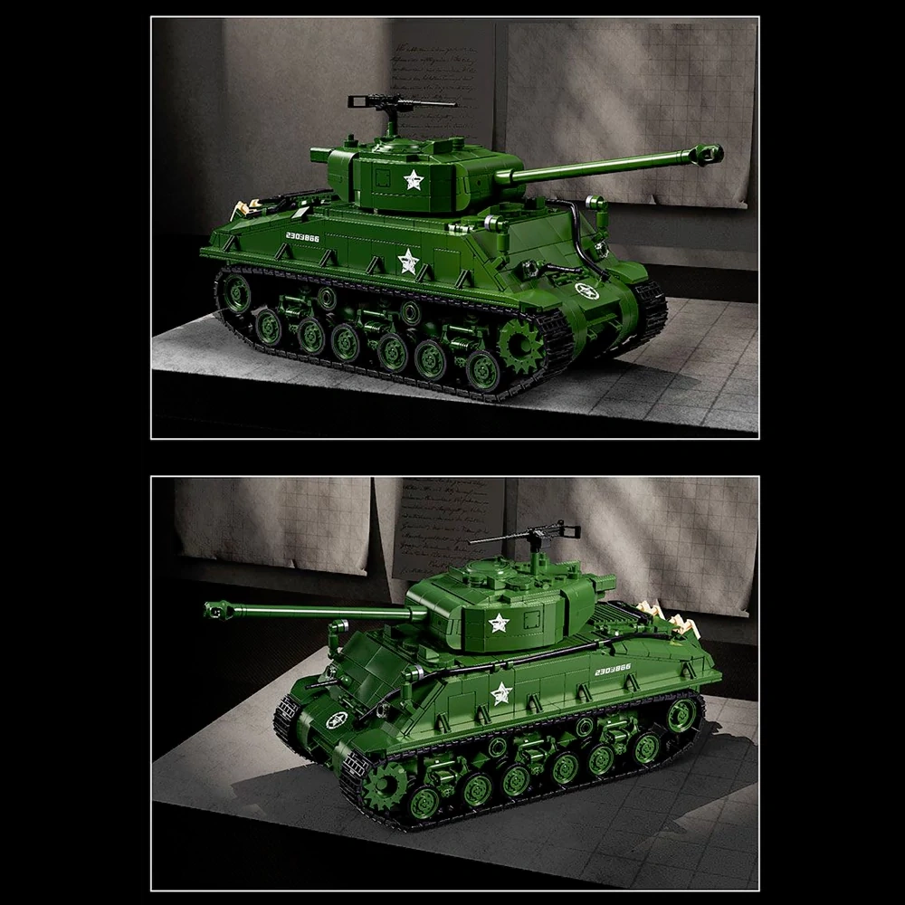 12GO 97010 M4 Sherman Medium Tank Military