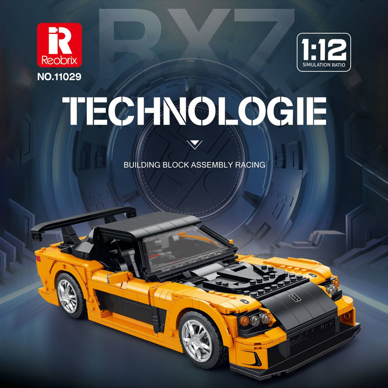 Reobrix 11029 Creator Creator Expert MAZDA RX-7 Building Blocks 1482 pcs Bricks Toys Model Ship Form China