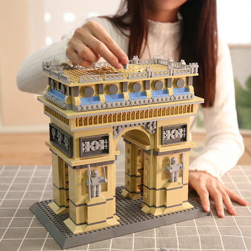 Wange 5223 Creator Expert Architecture Arc de Triomphe-Paris,France Modular Building Blocks 1399pcs Bricks Toys From China