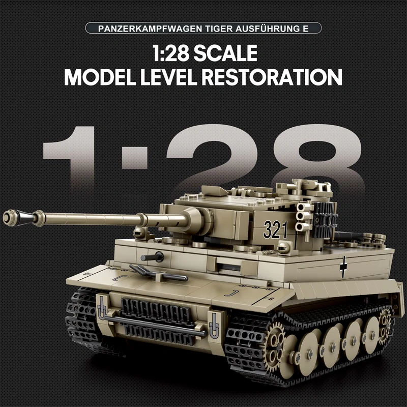 Reobrix 77031 TIGER I World of Tanks Military