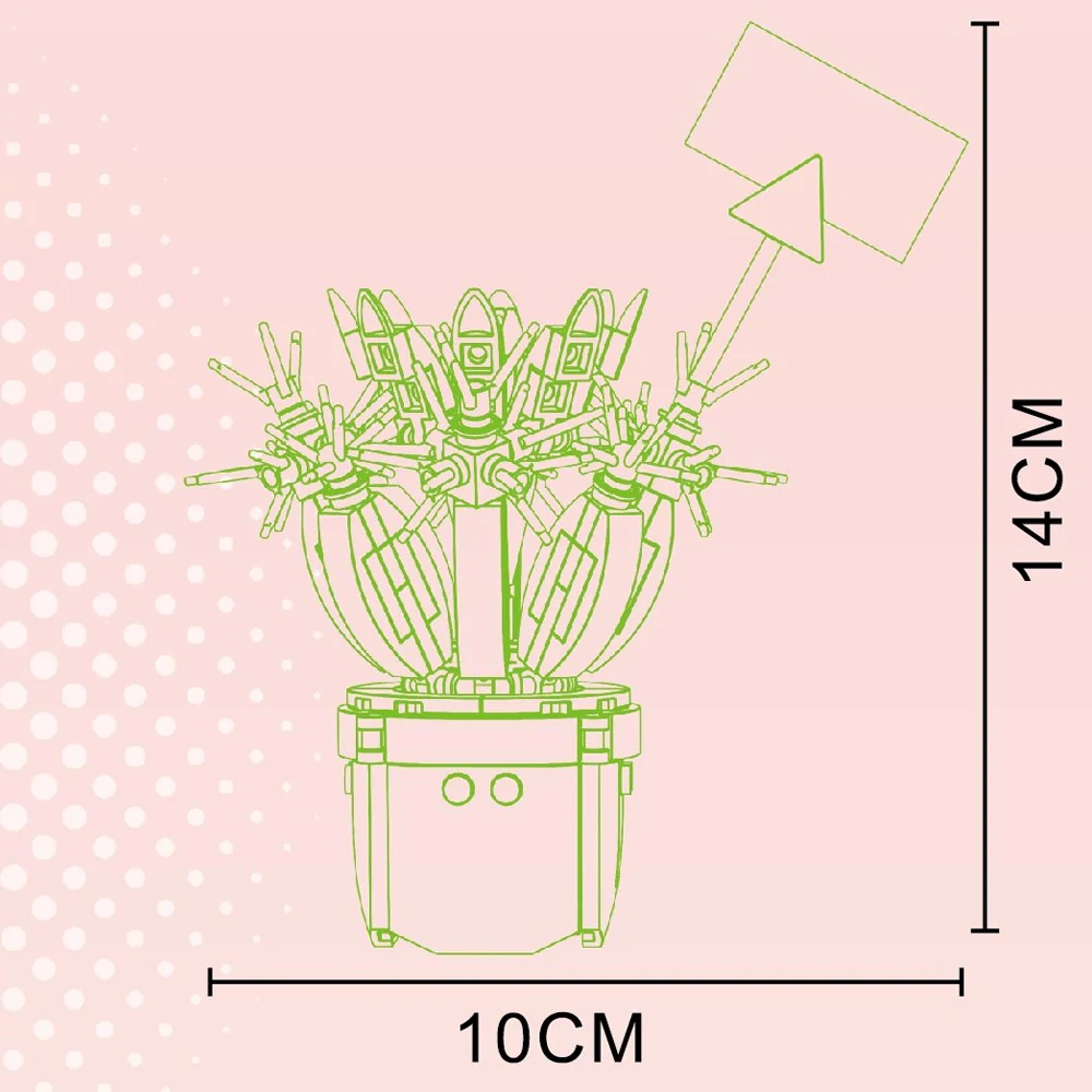 JIESTAR JJ9175 CACTUS BOTANICAL GARDEN Creator Expert