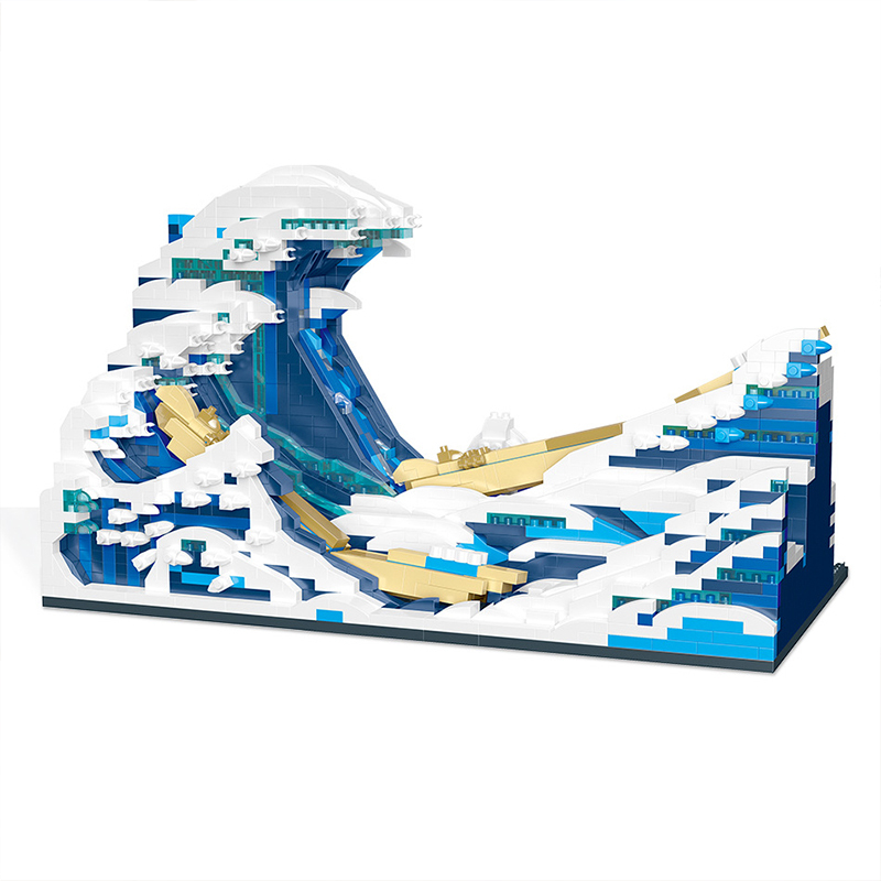 【Mini Micro Bricks】MOYU MY97043 Creator Art Kanagawa 3D Picture Building Blocks 2296pcs Bricks Toys Gift From China