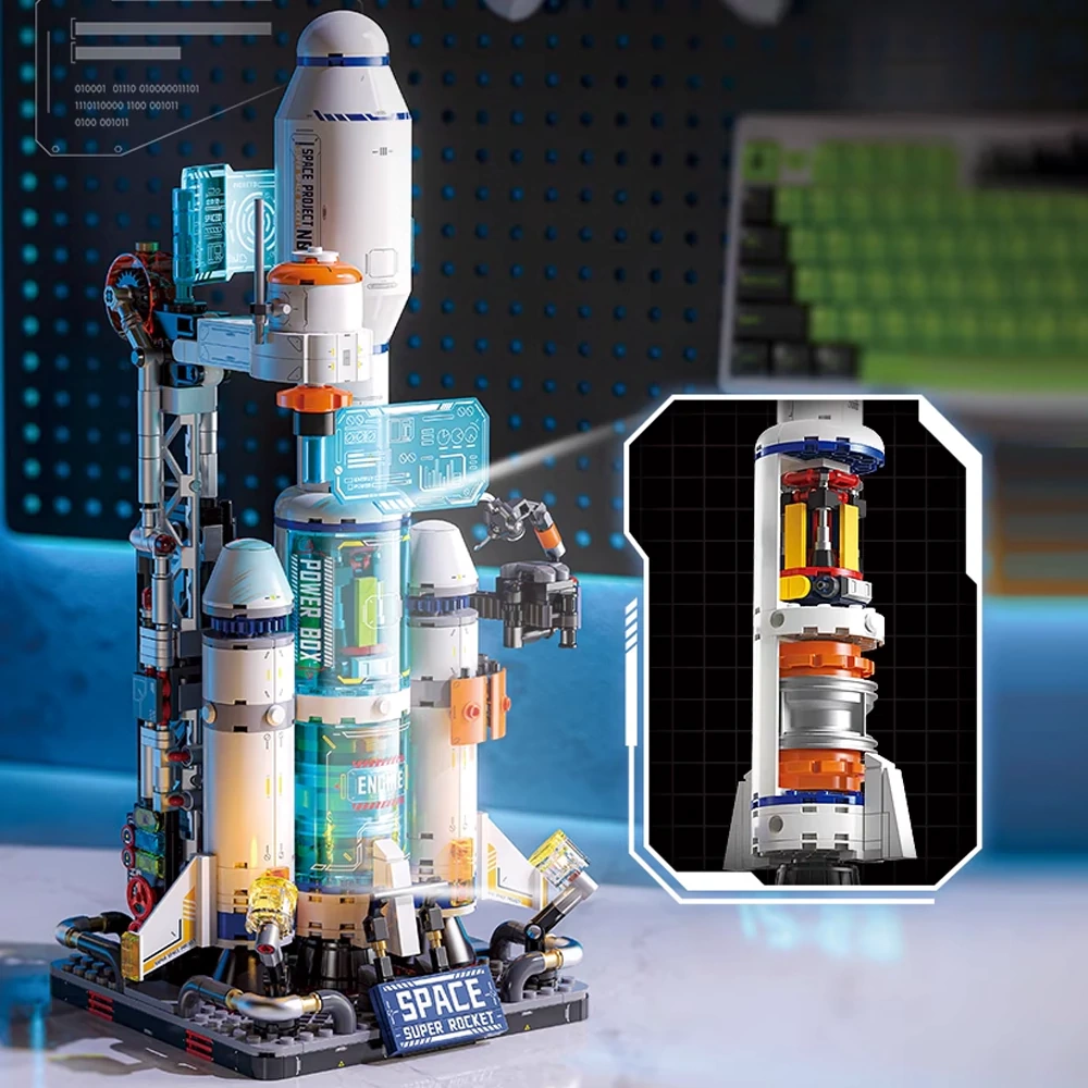 Feimibox S43011 Interstellar Exploration Small Rocket Technic