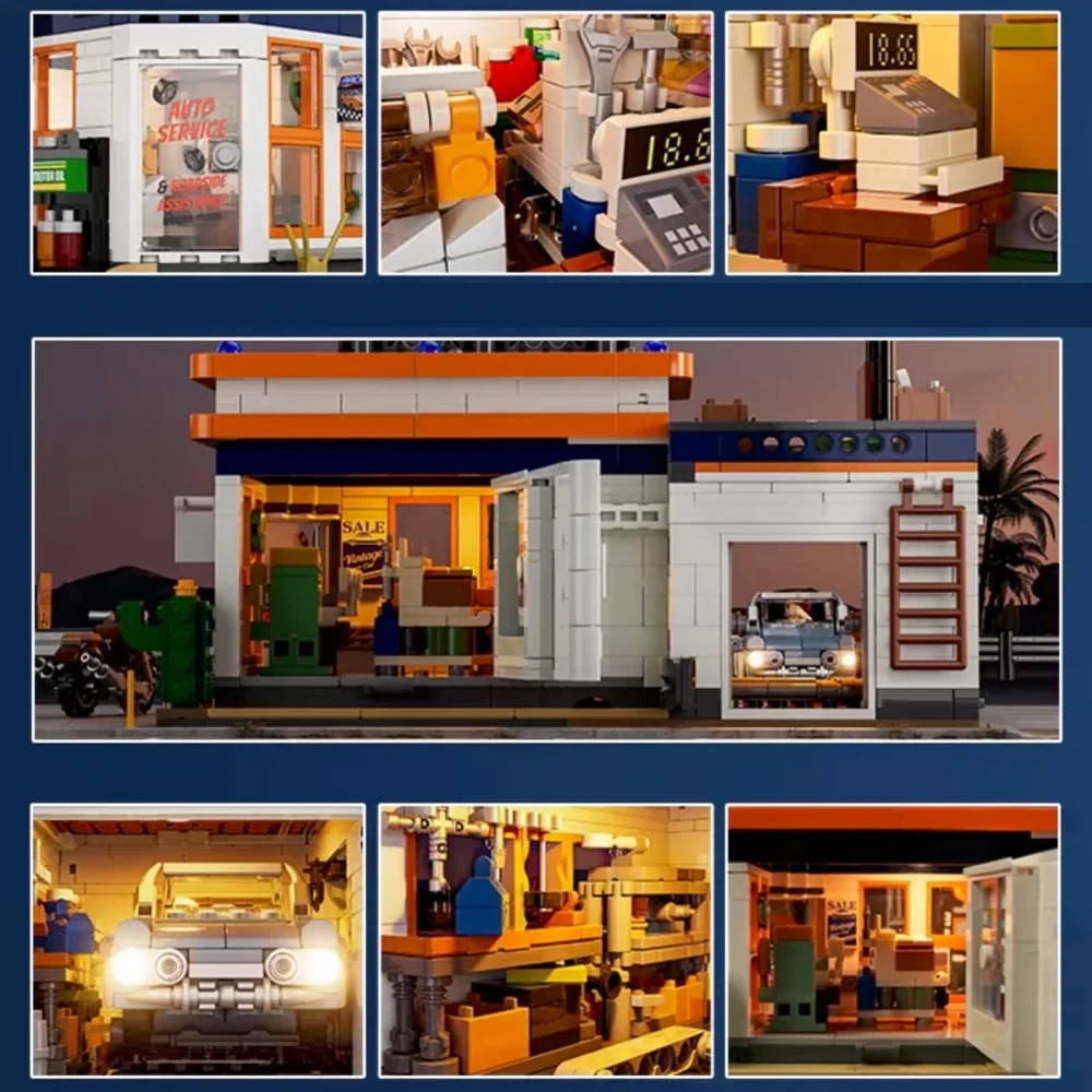 Funwhole 9065 Retro Gas Station Set