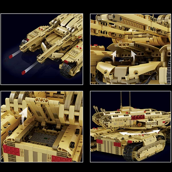 [With Motor] MouldKing 20011S Mammoth Tank Military