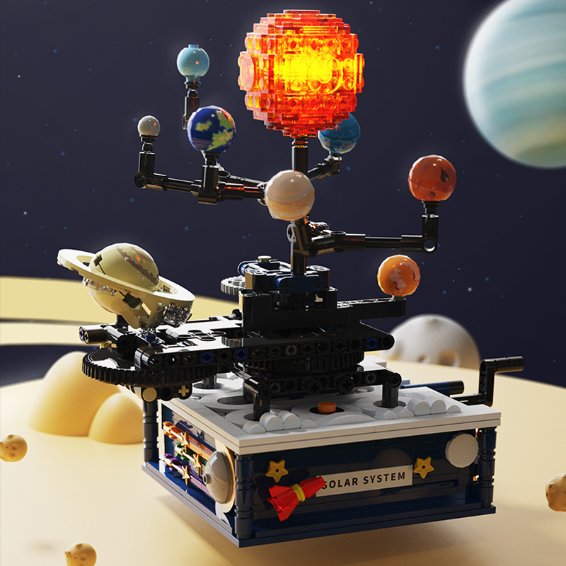 TuoMu T5002 Space Series Rotating Solar System Building Blocks 775±pcs Bricks from China.