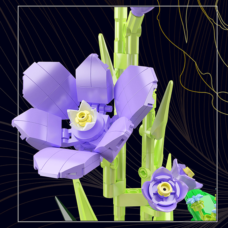 Mouldking 10009 Botanical Collection Flower World：Wish-fulling Rose Building Blocks 1203±pcs Bricks Model From China
