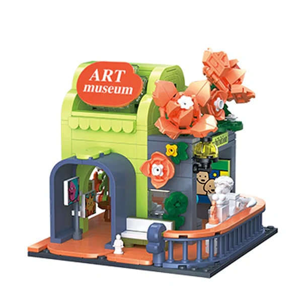 [Mini Micro Bricks] ZHEGAO Flower Hut Modular Buildings