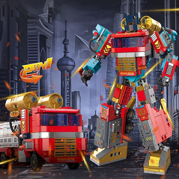 ZHEGAO 912027 Circle Star Rescue Team Movie & Game