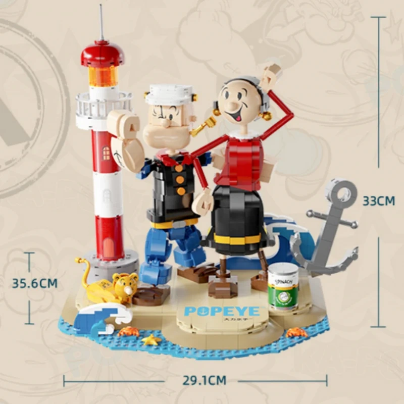 LEGO MOC Pantasy 86401 Popeye With Olive Movie & Game