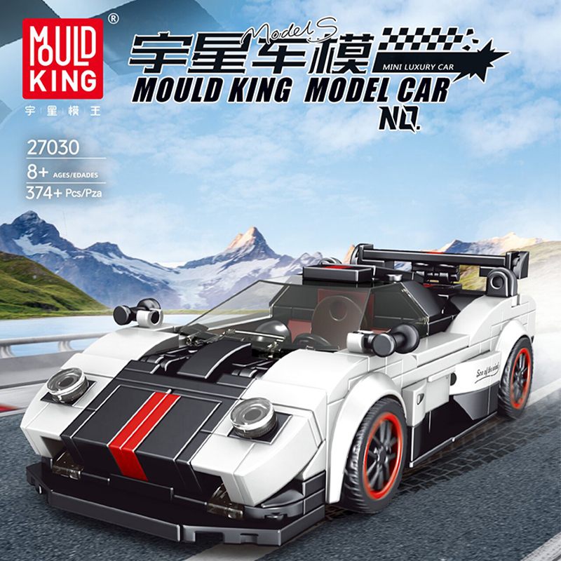 [With Display Box] MouldKing Model Car Super Racers Speed Champions Collection 1
