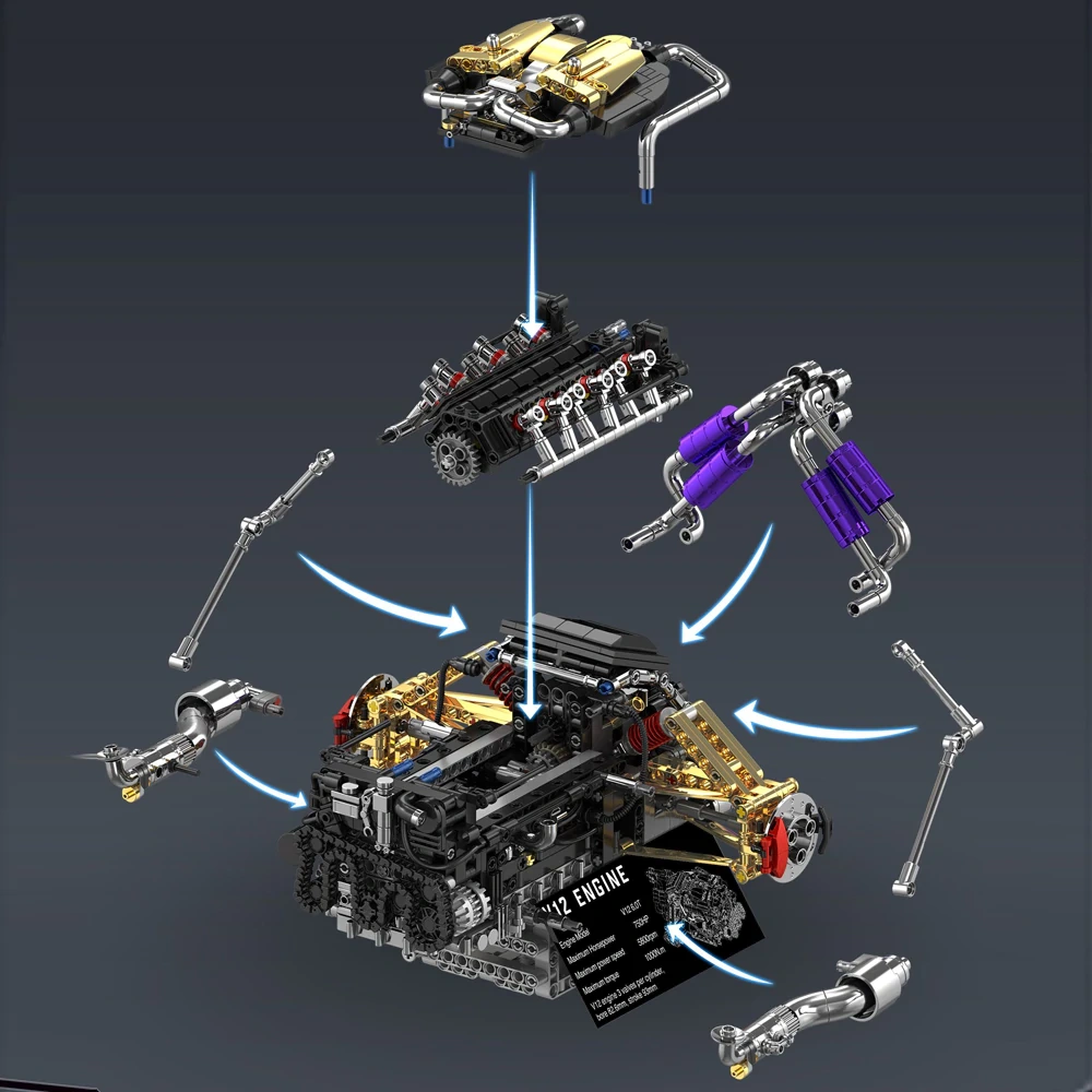 Eikee Y15004 V12 ENGINE Technic